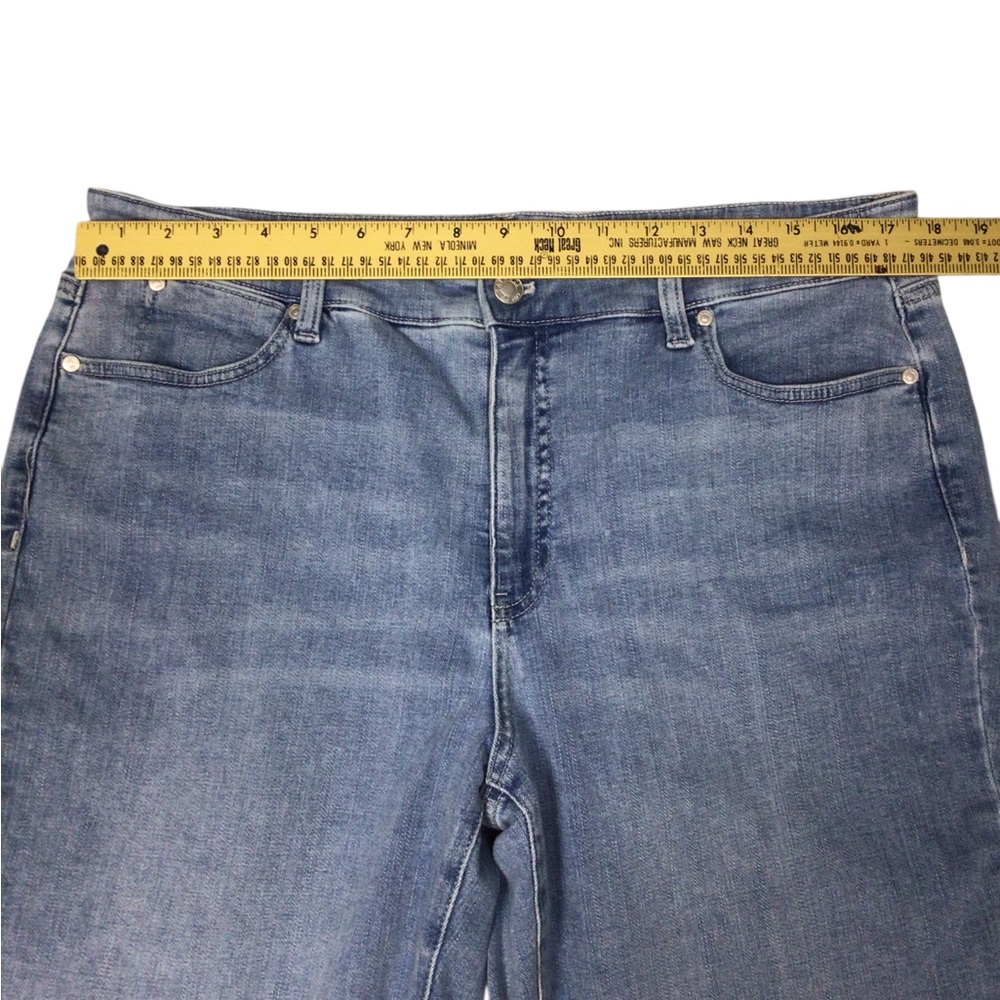 Talbots Slim Ankle Blue Curvy Women's Jeans 14 Denim Medium Wash - Picture 3 of 11